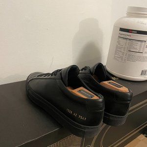 Common Projects Original Achilles Low Black Leather Sneakers SIZE EU 42 US 9
